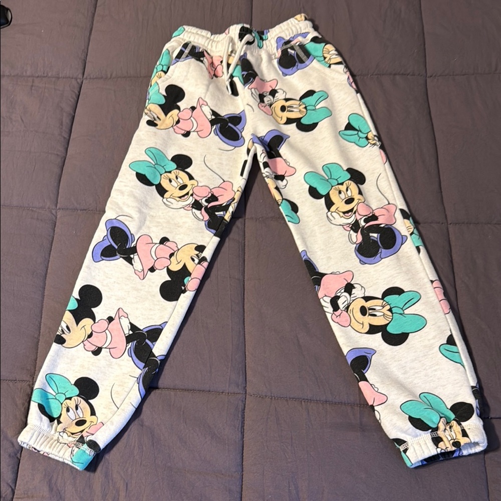 Minnie Mouse Print Joggers